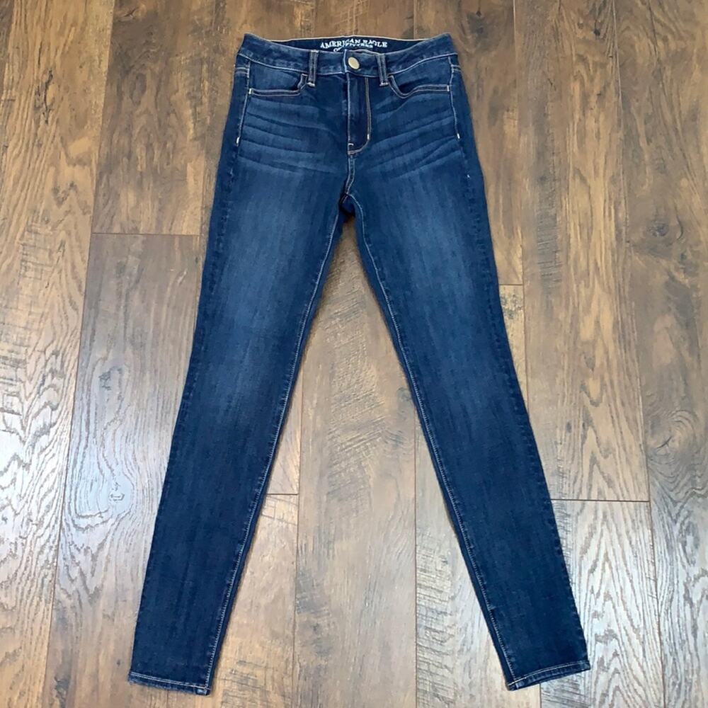 American Eagle Outfitters Hi-Rise Jegging 360 Super Stretch Dark Wash Jeans